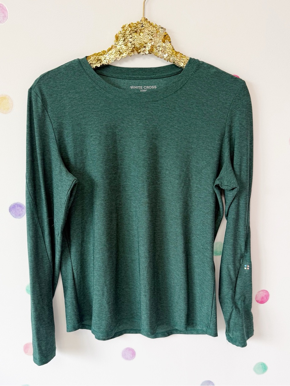 White Cross Green Work Shirt
